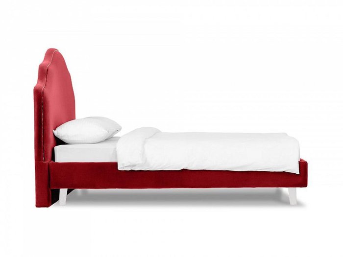 Кровать Queen Victoria L 160х200 бордового цвета - лучшие Кровати для спальни в INMYROOM
