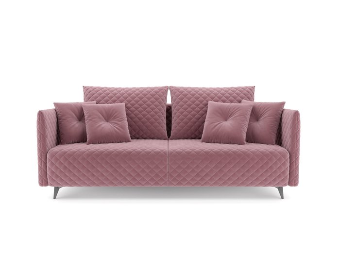 Прямой диван-кровать Вашингтон пудрового цвета - купить Прямые диваны по цене 43690.0