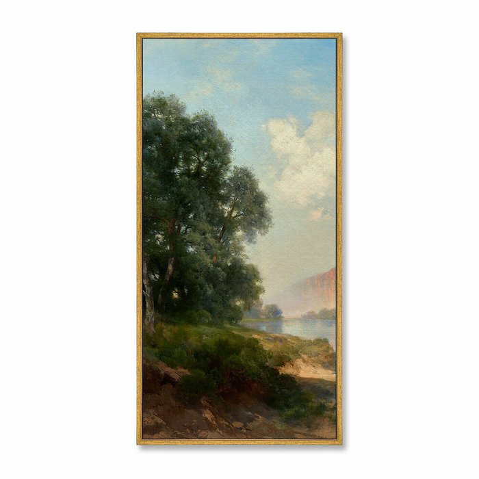 Репродукция картины на холсте из 3-х частей Green River, Wyoming, 1911г. - купить Картины по цене 58999.0