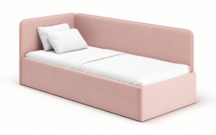 Кровать-диван Leonardo 90х200 розового цвета с подъемным механизмом