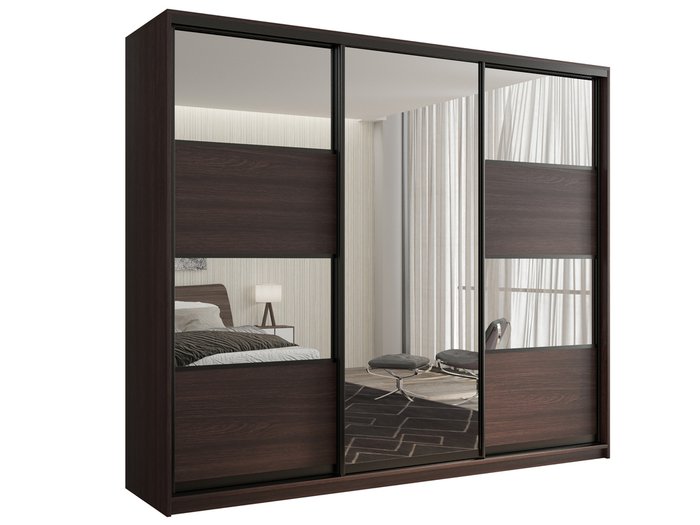 Шкаф-купе Кааппи-5 210 М цвета Венге Шкаф-купе Кааппи-5 210 М цвета Венге