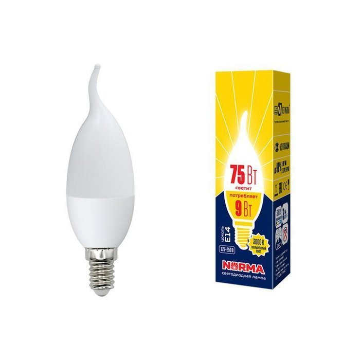 Лампа светодиодная с матовым плафоном - купить Лампочки по цене 100.0