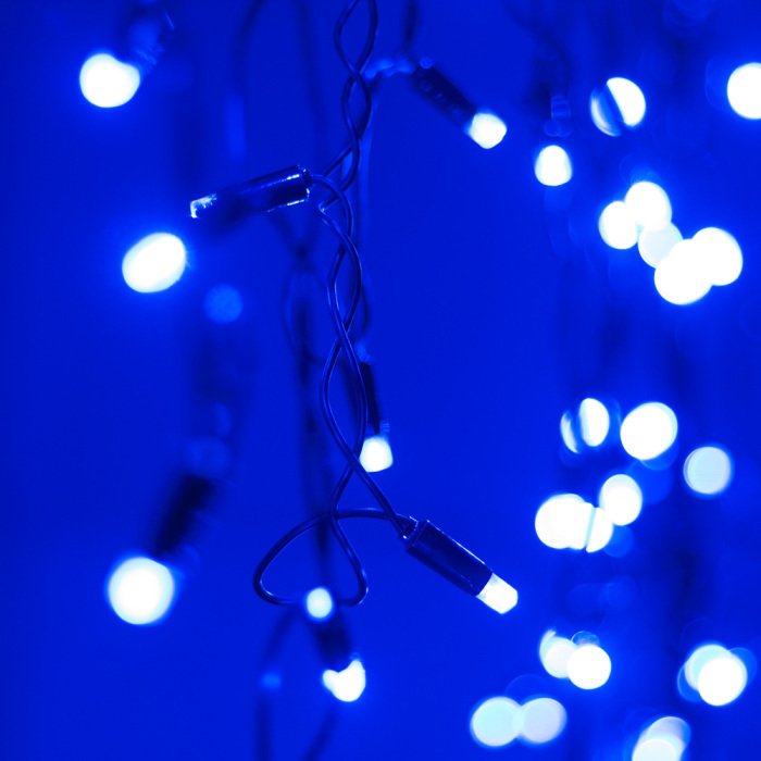 Светодиодная гирлянда ARD-EDGE-CLASSIC-2400x600-BLACK-88LED-STD BLUE (230V, 6W) (Ardecoled, IP65) 026009 - купить Гирлянды по цене 3910