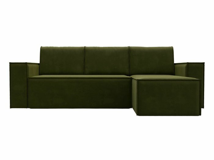 Угловой диван-кровать Куба зеленого цвета правый угол - купить Угловые диваны по цене 55999.0