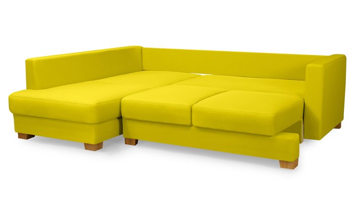 Угловой диван-кровать Плимут желтого цвета - лучшие Угловые диваны в INMYROOM