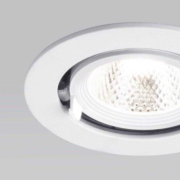 Встраиваемый точечный светодиодный светильник 9918 LED 9W 4200K белый Osellu - лучшие Встраиваемые споты в INMYROOM