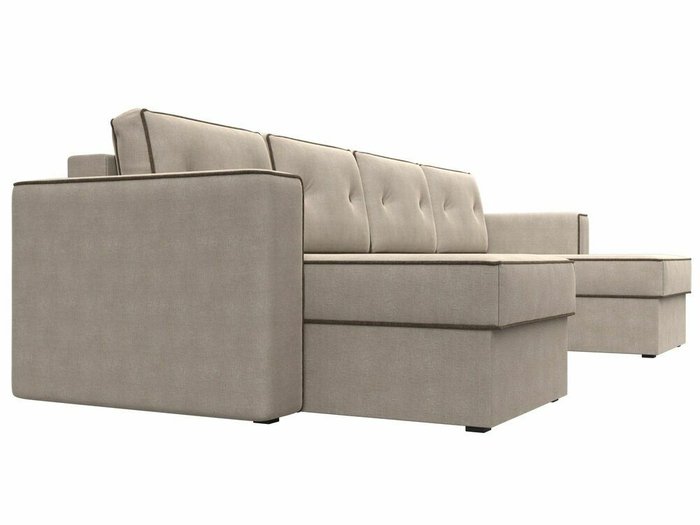 Угловой диван-кровать Принстон бежевого  цвета - лучшие Угловые диваны в INMYROOM