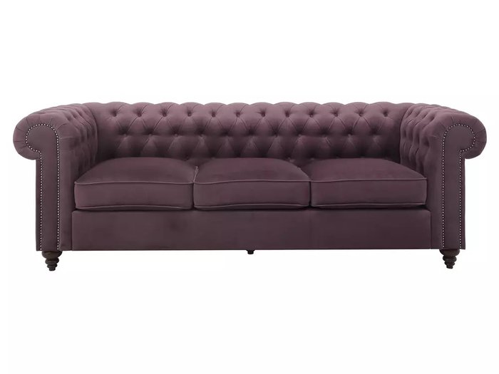 Диван Chester Classic фиолетового цвета 