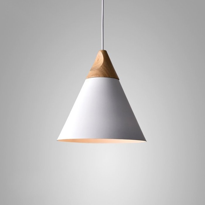 Подвесной светильник XD-B бело-коричневого цвета