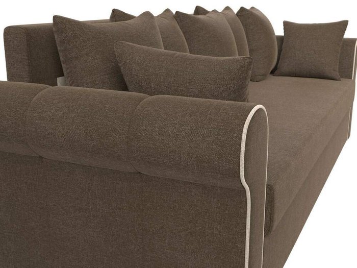 Прямой диван-кровать Рейн коричневого цвета - лучшие Прямые диваны в INMYROOM