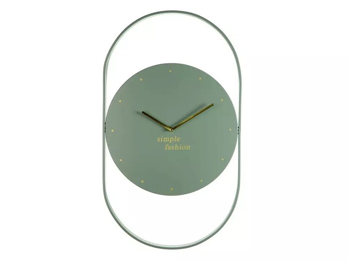 Часы настенные Simple Fashion Aviere зеленого цвета - лучшие Настенные часы в INMYROOM Часы настенные Simple Fashion Aviere зеленого цвета - лучшие Настенные часы в INMYROOM
