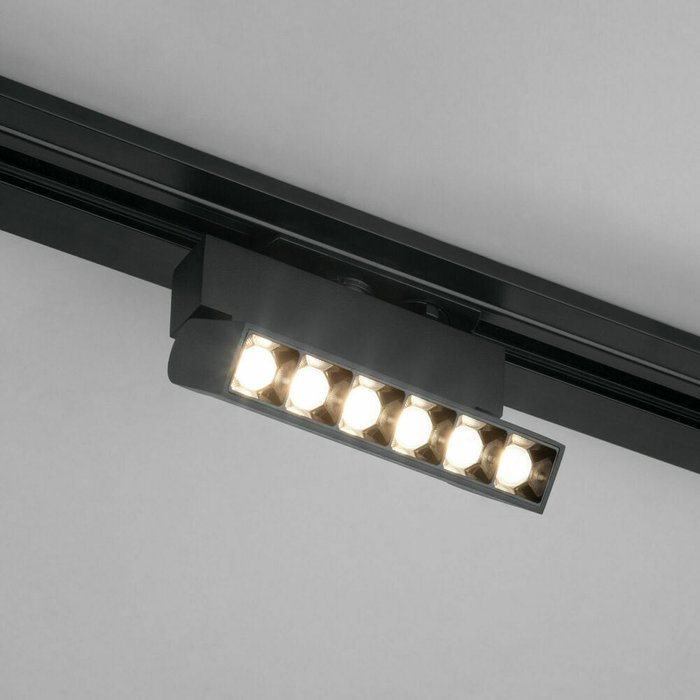Трековый светодиодный светильник для однофазного шинопровода Garda черного цвета - купить Трековые светильники по цене 2840.0