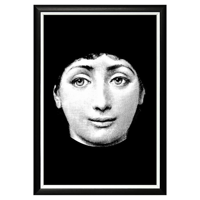 Арт-постер Лина версия Портрет в черно-белом цвете
