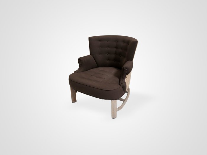 Мягкое кресло Майами из коричневого текстиля  - купить Интерьерные кресла по цене 86190.0