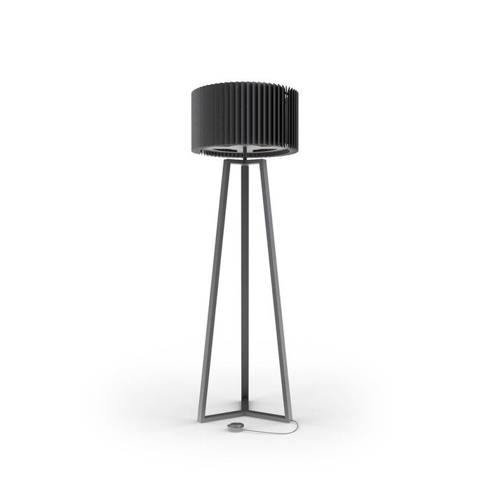 Торшер Rotor Floor Lamp из дуба черного цвета Торшер Rotor Floor Lamp из дуба черного цвета