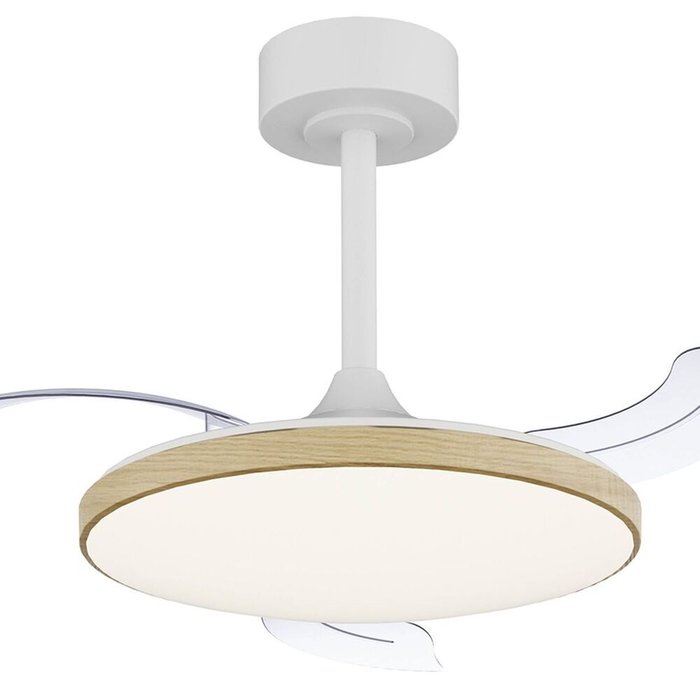 Люстра-вентилятор Slim Fan 9009 (пластик, цвет бежевый) - купить Потолочные светильники по цене 26429