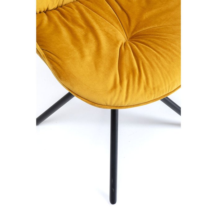 Стул мягкий Mila желтого цвета - лучшие Обеденные стулья в INMYROOM