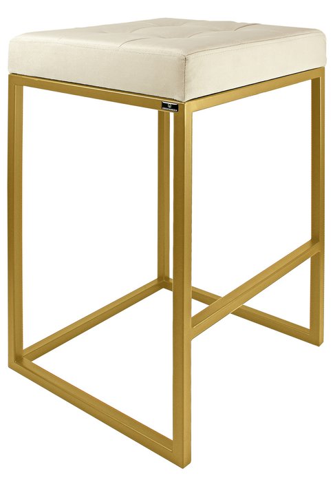 Стул полубарный Soho бежево-золотого цвета - купить Барные стулья по цене 7740.0