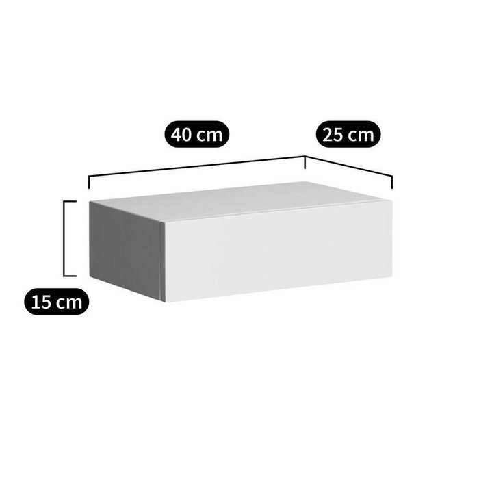 Тумба-полка Vesper белого цвета - купить Прикроватные тумбы по цене 5471.0