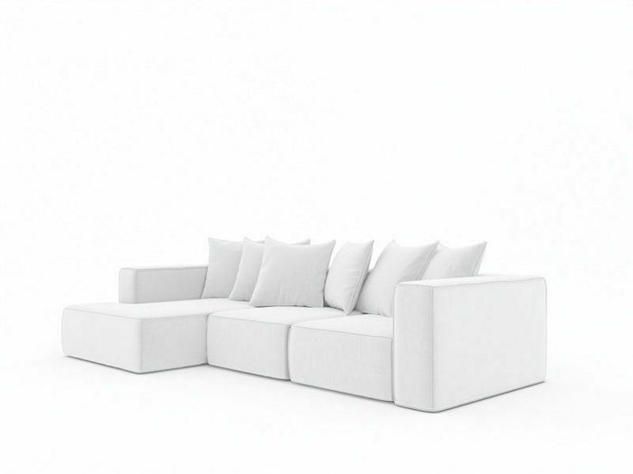 Угловой диван-кровать Норман 293 светло-серого цвета - купить Угловые диваны по цене 190740.0