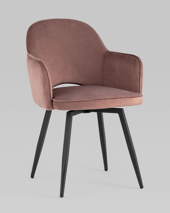 Стул Венера вращающийся пыльно-розового цвета - купить Обеденные стулья по цене 13990.0
