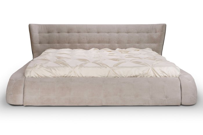 Кровать Meridian с обивкой из кожи и ткани 200х200  - купить Кровати для спальни по цене 109000.0