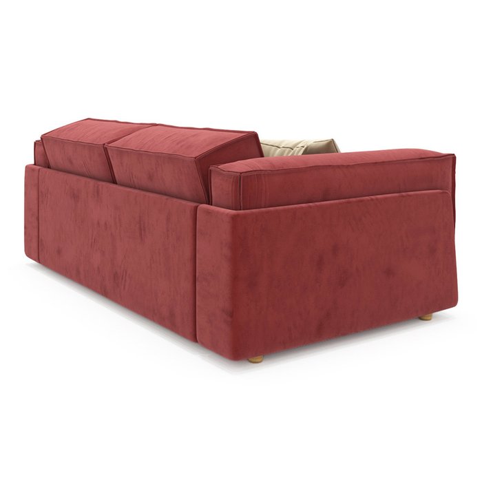 Диван-кровать Vento light двухместный красного цвета - лучшие Прямые диваны в INMYROOM