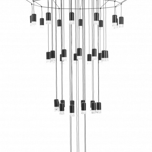 Подвесной светильник Wireflow черного цвета - лучшие Подвесные люстры в INMYROOM