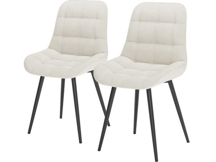 Комплект из двух стульев Румба белого цвета - купить Обеденные стулья по цене 11288.0