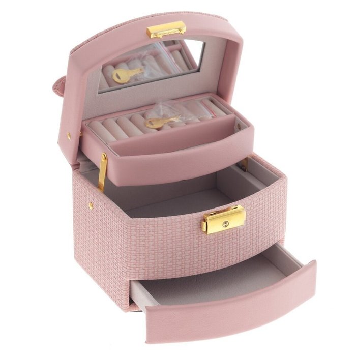Шкатулка Нежность розового цвета - купить Шкатулки по цене 4695.0