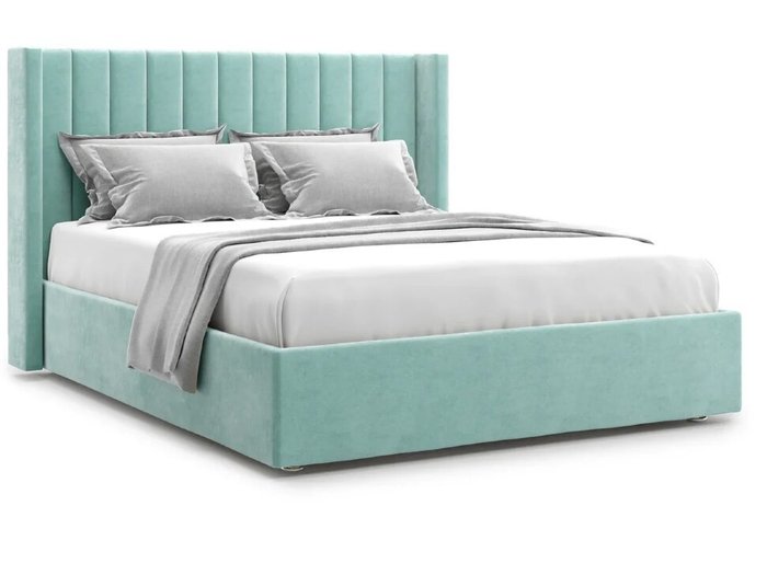Кровать Premium Mellisa 2 180х200 бирюзового цвета с подъемным механизмом - Velutto 17