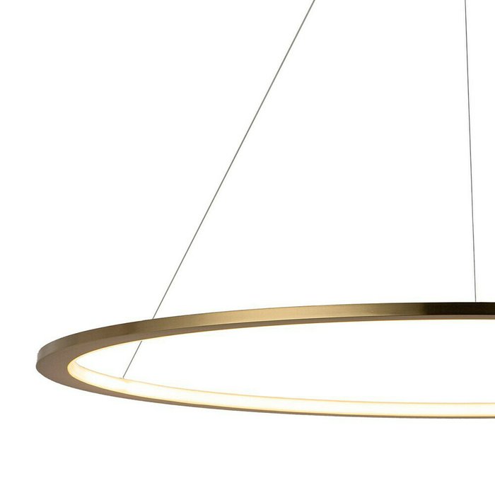 Подвесной светодиодный светильник Ring золотого цвета - лучшие Подвесные светильники в INMYROOM