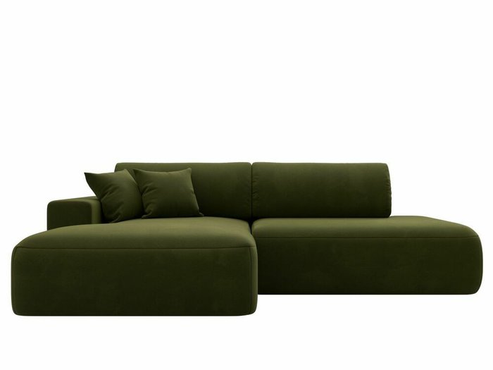 Угловой диван-кровать Лига 036 Модерн зеленого цвета левый угол - купить Угловые диваны по цене 84999.0