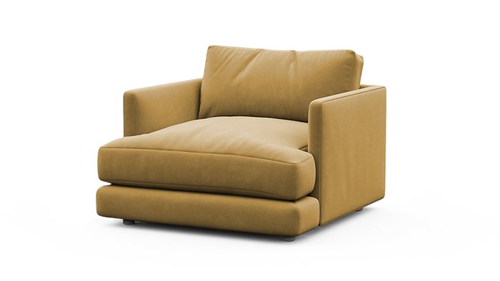 Кресло Ибица желтого цвета