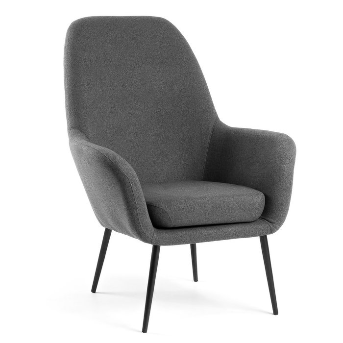 Кресло Julia Grup VALERIA темно-серого цвета  - купить Интерьерные кресла по цене 54990.0
