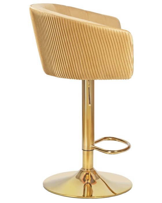 Стул барный Darcy Shiny бежево-золотого цвета - лучшие Барные стулья в INMYROOM