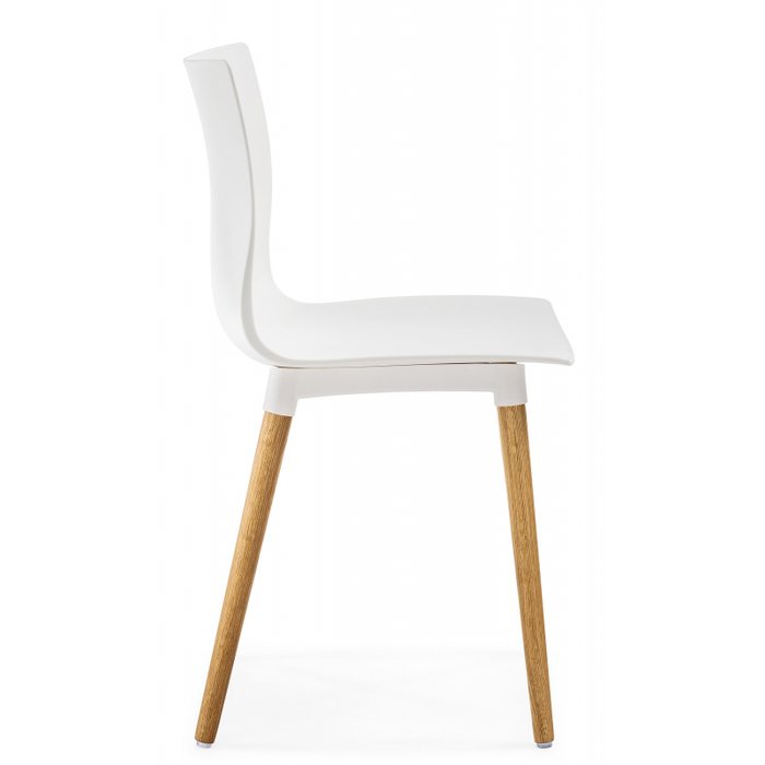 Обеденный стул Кобе белого цвета - лучшие Обеденные стулья в INMYROOM
