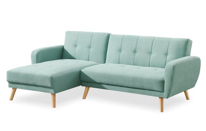 Угловой диван-кровать Christy бирюзового цвета - купить Угловые диваны по цене 62487.0