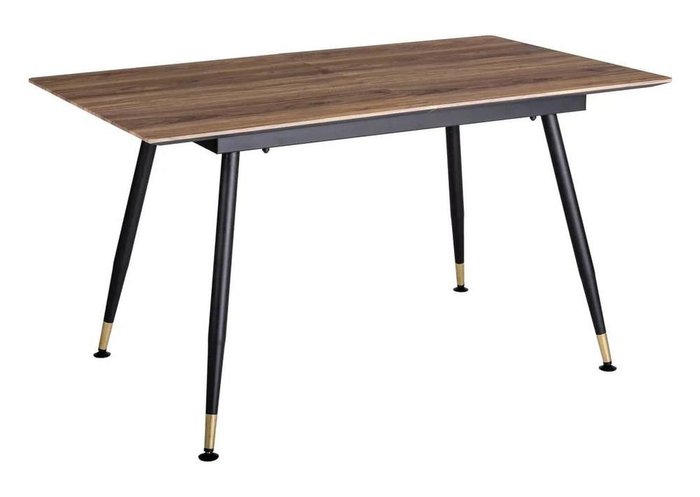 Раскладной обеденный стол Месси коричневого цвета