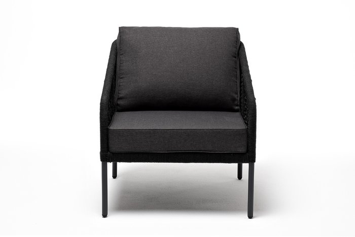 Кресло Канны темно-серого цвета - купить Садовые кресла по цене 35706.0