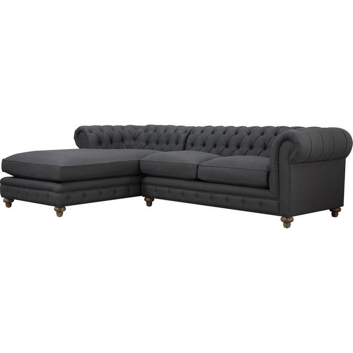 Угловой диван Sangry темно-серого цвета - купить Угловые диваны по цене 287000.0