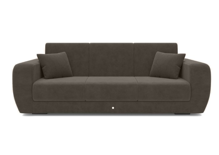 Прямой диван-кровать черного цвета