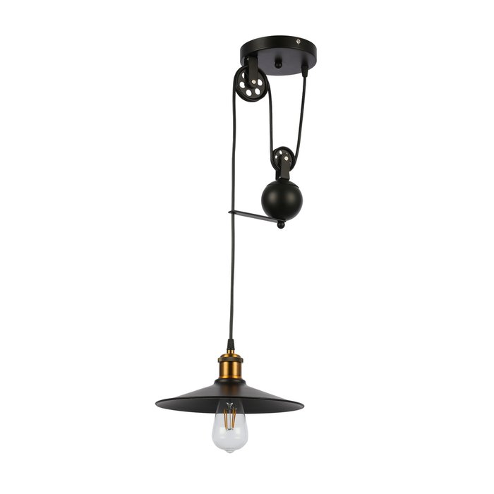  Светильник подвесной Esperazza черного цвета - купить Подвесные светильники по цене 5814.0