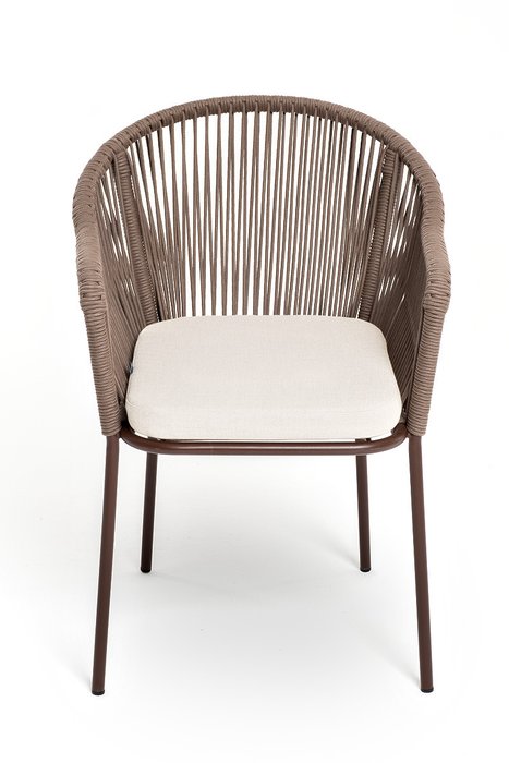 Стул Лион бежево-коричневого цвета - купить Садовые стулья по цене 19700.0