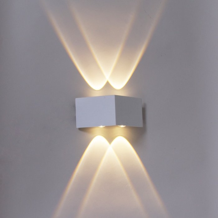 Архитектурный светильник 86856-9.2-001KT LED4W WT (металл, цвет белый) - лучшие Настенные уличные светильники в INMYROOM Архитектурный светильник 86856-9.2-001KT LED4W WT (металл, цвет белый) - лучшие Настенные уличные светильники в INMYROOM