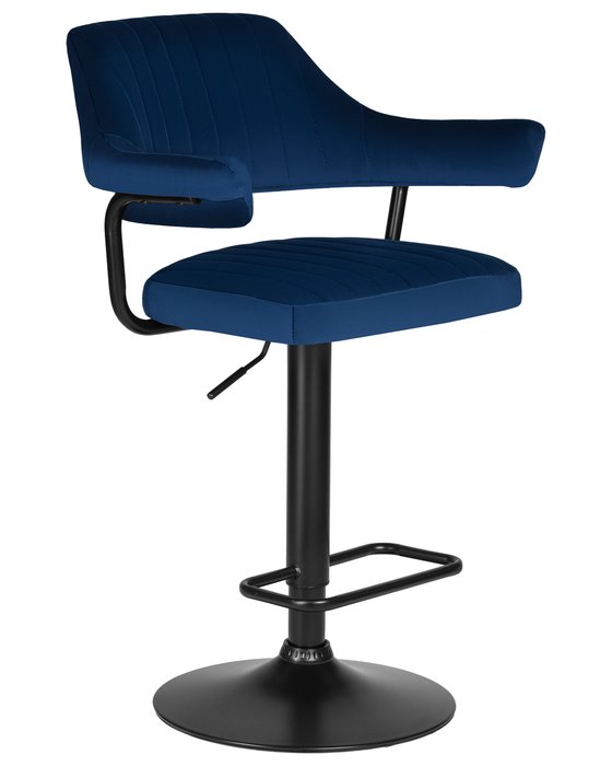 Стул барный Charly Black синего цвета - купить Барные стулья по цене 8940.0