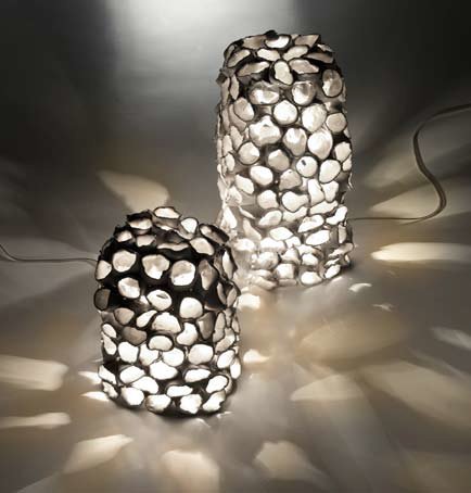 Настольная лампа Stylnove Ceramiche "Reef" в виде аппликации из множества трубочек - купить Настольные лампы по цене 20140.0