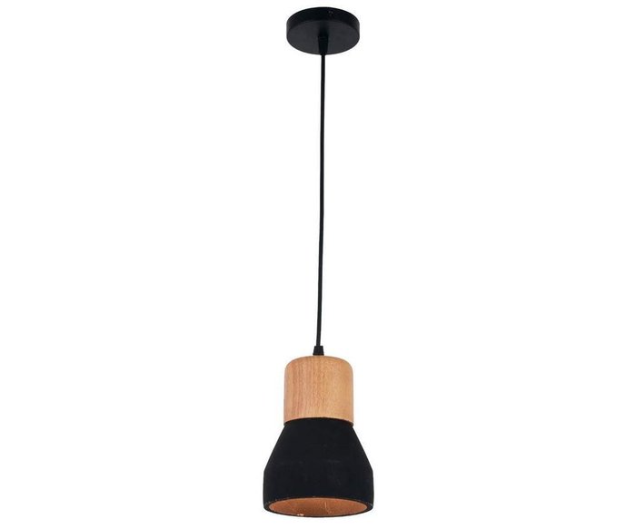 Подвесной светильник Фаро черно-коричневого цвета