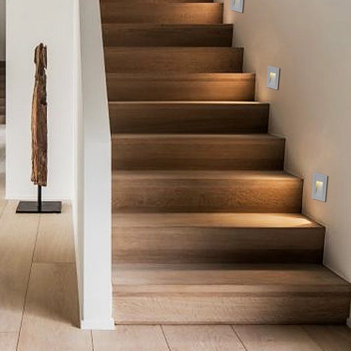Подсветка для лестниц и ступеней 86606-9.0-001TL LED3W GR (металл, цвет серый) - лучшие Подсветка для лестниц в INMYROOM
