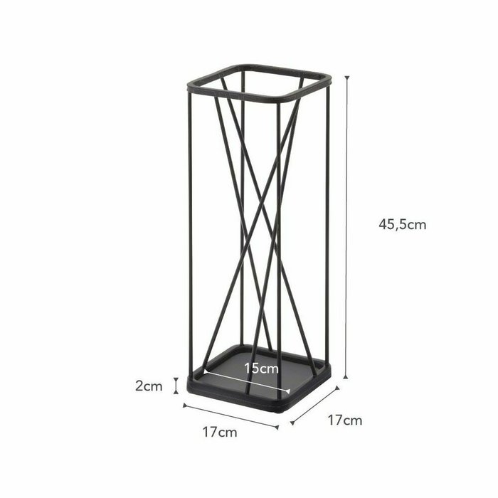 Подставка для зонтов Square черного цвета - купить Подставки для зонтов по цене 10967.0 Подставка для зонтов Square черного цвета - купить Подставки для зонтов по цене 10967.0